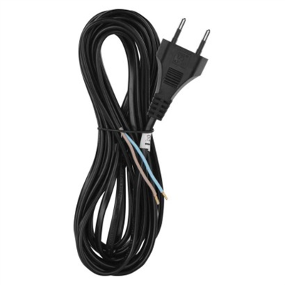 Flexo šňůra PVC 2x 0,75mm2, 5m, černá