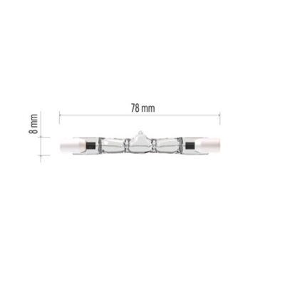 Lineární halogenová žárovka J78 120W R7s teplá bílá