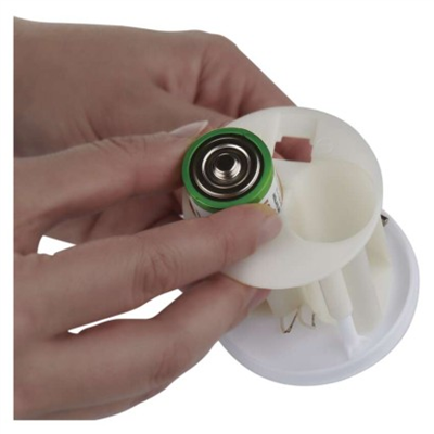 LED hřbitovní svíčka červená, 2x C, venkovní i vnitřní, teplá bílá, časovač