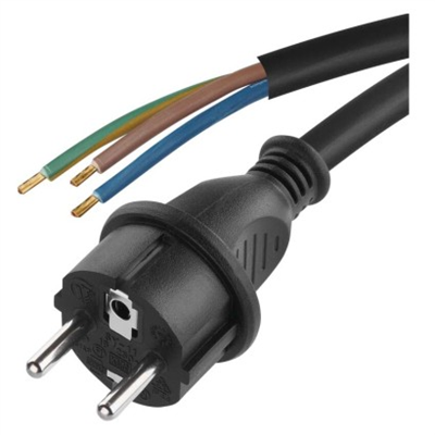 Flexo šňůra guma/neopren 3x1,5mm2, 5m, černá