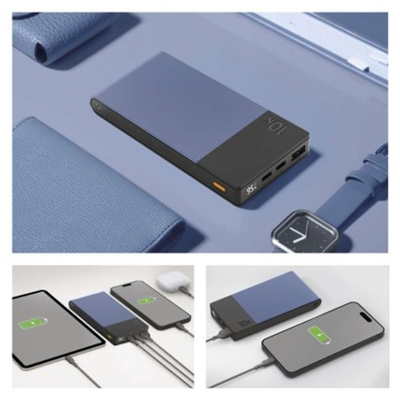Powerbanka GP M2+ Series, 10 000 mAh, 22,5 W, modrá