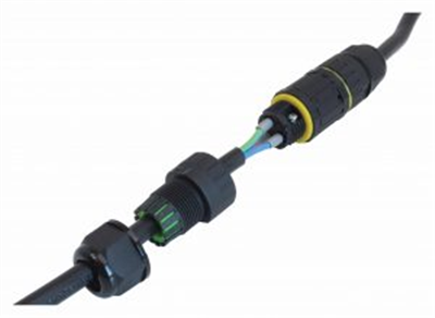 Štekr elektrický vodotěsný konektor IP68, 3 piny, 0,5 - 1,5 mm2, A-QCC15