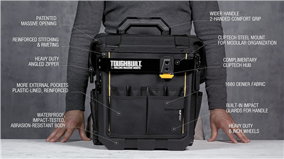 Pojízdný voděodolný kufr na nářadí TOUGHBUILT vel. L