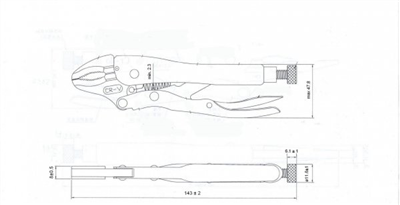 Samosvorné kleště na řezání drátů, 143mm, A-TH05