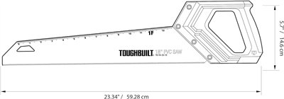TOUGHBUILT TB-H4-26-18, Ruční pila na PVC | 18