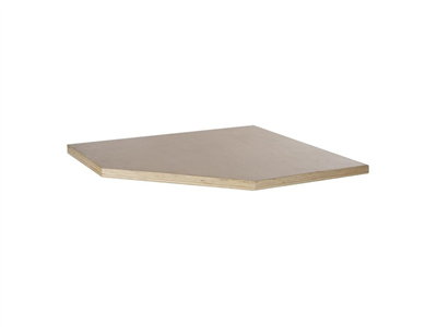Matabro SET-CA01068, Rohová jednodveřová dílenská skříňka s dřevěnou pracovní deskou | 1 police | 865x865x950 mm