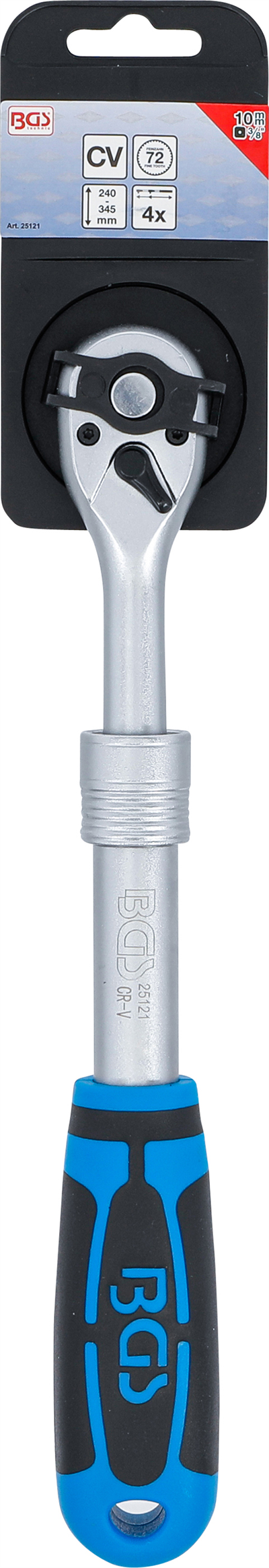 BGS 25121, Teleskopická přepínací ráčna | 10 mm (3/8