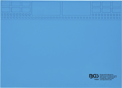 BGS 74304, Silikonová pracovní podložka | magnetická | 350 x 245 x 3 mm