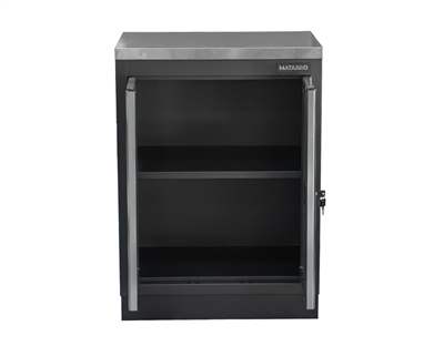 Matabro SET-CA01057, Dvoudveřová skříňka s nerezovou pracovní deskou | 1 police | 680x465x950 mm