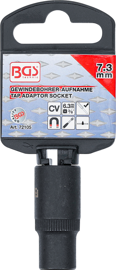 BGS 72105, Nástrčná hlavice pro upnutí závitníku | 10 mm (3/8