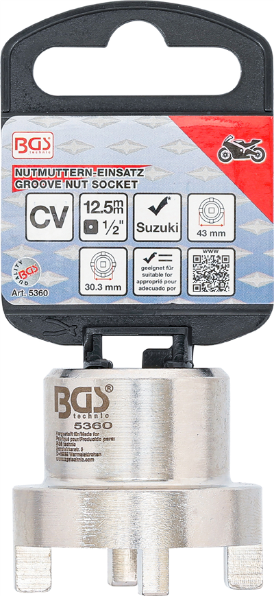 BGS 5360, Hlavice na matice se zářezy pro Suzuki
