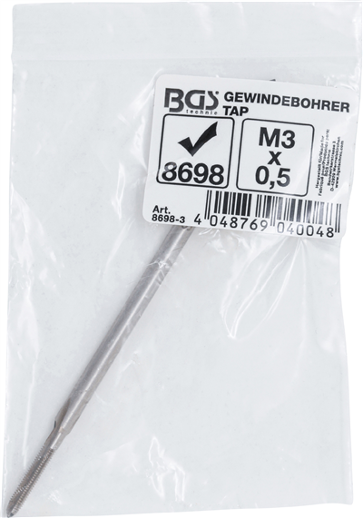 BGS 8698-3, Závitník | dlouhý | pro BGS 8698 | M3 x 0,5
