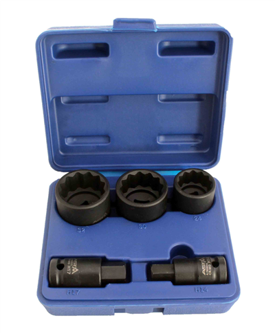 Asta A-HN512, Dvanáctihranné nástrčné klíče 24, 30, 32 mm a imbusy H14 a H17