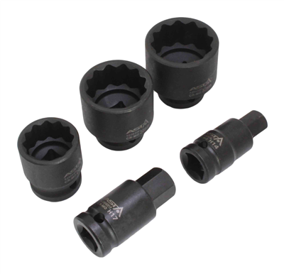 Asta A-HN512, Dvanáctihranné nástrčné klíče 24, 30, 32 mm a imbusy H14 a H17