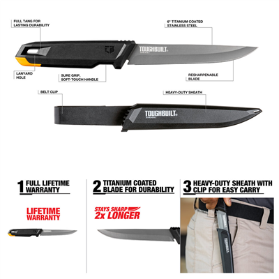Nůž na izolace TOUGHBUILT s pouzdrem