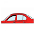 Ofuky oken VW Polo Classic 1994-2001 (přední)
