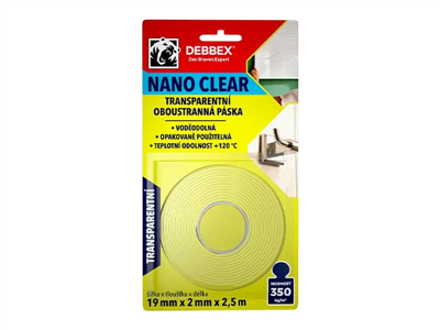 NANO páska 19mm x 2,5m DEBBEX oboustranná