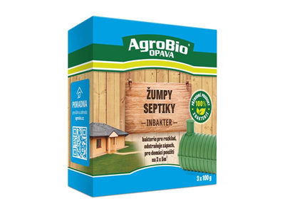Přípravek k rozkladu organických nečistot v žumpách a septicích AGROBIO Inbakter 3x100g