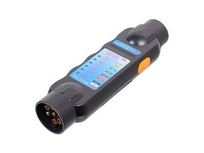 Tester 7-pólových autozásuvek a zástrček přívěsů 12V HADEX R099A