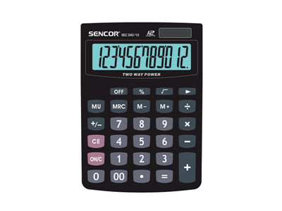 Kalkulačka SENCOR SEC 340/12 Dual