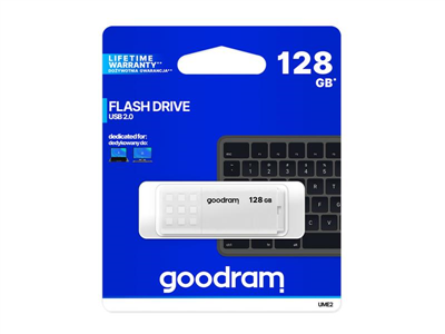 Flash disk GOODRAM USB 2.0 128GB bílý
