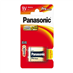 Baterie 6F22 (9V) alkalická PANASONIC Pro Power 1ks / blistr