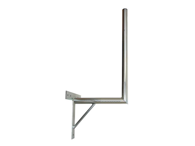 Anténní držák 35cm na zeď se vzpěrou, trubka 42/2mm, výška 56cm