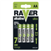 Baterie AA (R6) alkalická RAVER 4ks