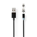 Kabel NEDIS CCGB60630BK20 USB 2v1 2m Black