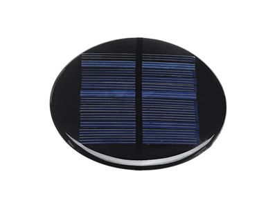 Solární panel mini 5V/110mA, polykrystalický, průměr 90mm