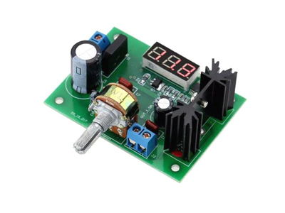 Napájecí modul, stabilizovaný zdroj s LM317 a voltmetrem