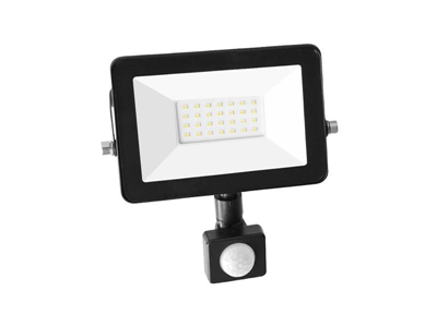 LED reflektor GETI GLF20P 20W s PIR čidlem