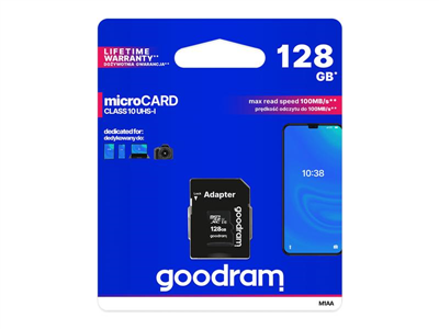 Karta paměťová GOODRAM microSD 128GB s adaptérem