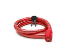 WHEEL ZONE 06433377 Zámek na kolo WHEEL ZONE 57078RD červený