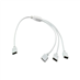 Kabel rozbočovací Y pro RGB s konektory, 4p, 1+3x zásuvka
