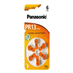 Baterie PANASONIC AZ13/V13/PR13 6ks / blistr