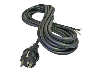 Flexo šňůra gumová 3x1,0mm2 5m černá GETI