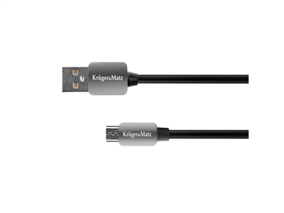 Kabel KRUGER & MATZ KM0331 USB/micro USB 1,8m Black