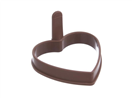ORION 06430912 Forma na pečení lívanců/volských ok ORION Srdce 9,5x9x2cm Brown