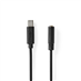 Kabel USB-C - zástrčka 3,5mm NEDIS CCGB65960BK10