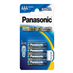 Baterie AAA (R03) alkalická PANASONIC Evolta 4ks / blistr