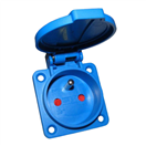 HADEX 08770089 Zásuvka na panel IP44 230V/16A HADEX L164 s víčkem