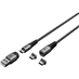 Kabel GOOBAY 65653 USB 2v1 magnetický 1m Black