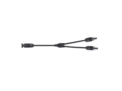 Konektor pro solární panely MC4 GETI rozbočovací 1x konektor 2x zdířka 30cm