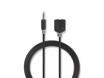Kabel Jack 3,5mm konektor/Jack 3,5mm konektor 0,2m NEDIS CABW22100AT02