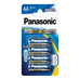 Baterie AA (R6) alkalická PANASONIC Evolta 4ks / blistr
