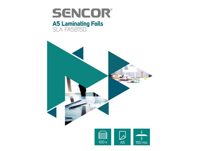 Fólie laminovací SENCOR SLA FA5B150 A5 150mic 100ks