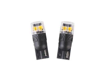 Autožárovka LED T10 12V CARCLEVER 4LED 2835SMD oranžová 2ks