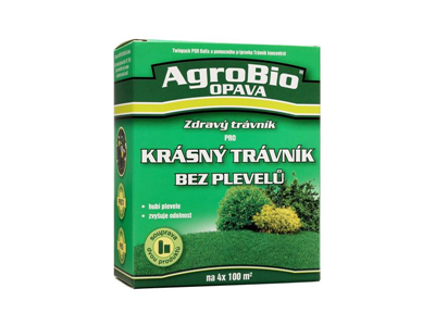 Přípravek k hubení dvouděložných plevelů AGROBIO Zdravý Trávník