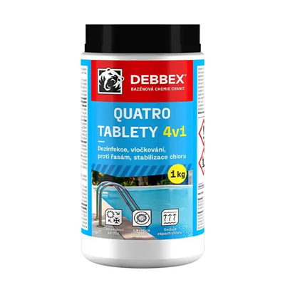 Cranit Quatro tablety – dezinfekce, proti řasám, vločkování, stabilizace 2,4kg